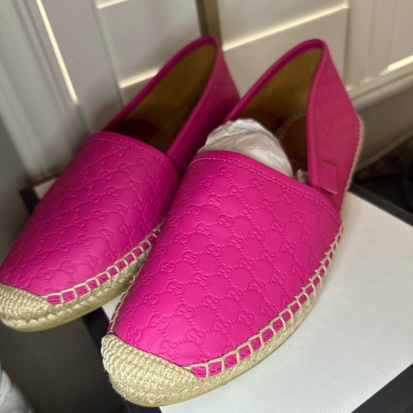 Brand new in box Gucci Espadrilles Pink size 38.5 - Picture 1 of 8
